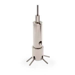 Cross Cable Fixing Clip Adjustable Large Brass Cable Gripper for Banner