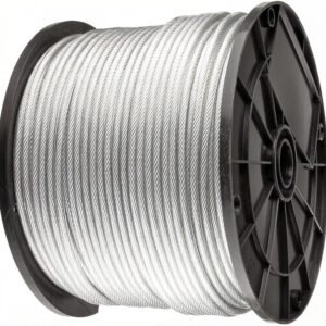 Heavy Duty 7×7 Steel PVC 5.0mm(3/16") Coated Wire Rope Strong Flexible Cable for Railing, Clothesline & Garage