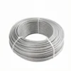 Clear coated 7×7 316 stainless aircraft cable, anti‑fray for pendant and linear light suspension projects 1.0mm (3/64″) 7×7 G316 clear coated stainless steel wire rope, flexible aircraft cable for commercial lighting suspension