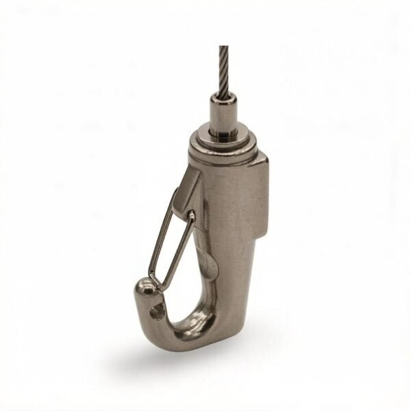 1.2mm-1.5mm 7*7 cable gripper hook stainless steel wire rope gripper hook for lighting suspension
