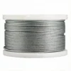 7×7 1.2mm (1/16″) galvanized steel wire rope, flexible zinc‑coated aircraft cable for light‑duty commercial lighting suspension with looping gripper