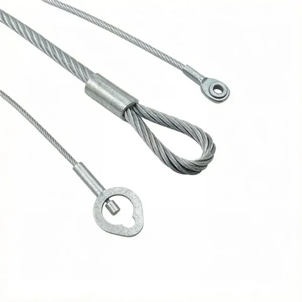 7×7 1.2mm (1/16″) galvanized steel wire rope, flexible zinc‑coated aircraft cable for light industrial equipment control cable and overhead rigging