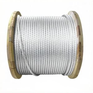 1.2mm (3/64″) Galvanized Steel Wire Rope 7×7 7×19 1×19, weather‑resistant guy wire for outdoor building bracing and tensioning rigging