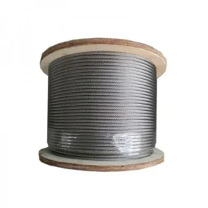 1.2mm 1/16 inch 7x7 G316 marine grade stainless steel wire rope for lighting suspension signage hanging