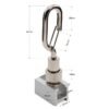 Exhibition Light Track Adjustable Hook Cable Grippers, 1.5-2.0mm wire rope for trade show lighting suspension