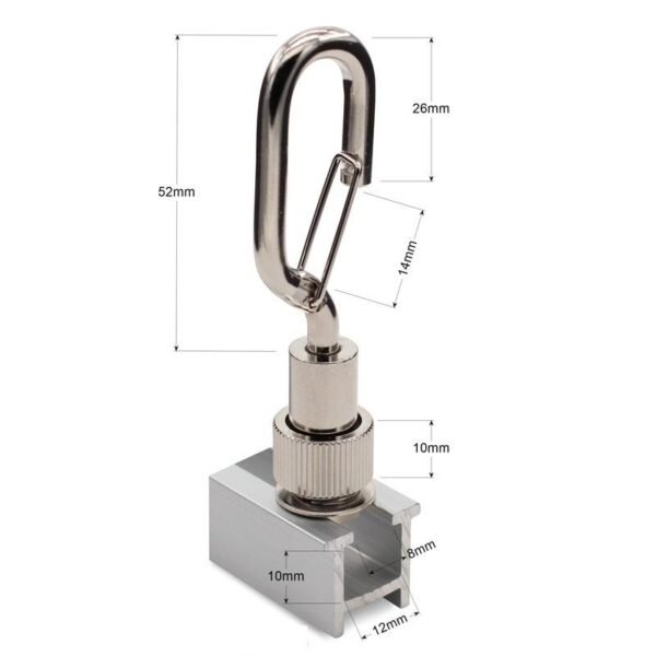 Exhibition Light Track Adjustable Hook Cable Grippers, 1.5-2.0mm wire rope for trade show lighting suspension