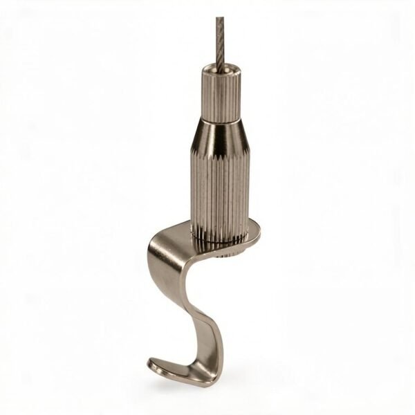 1.5-2.0mm Brass Ceiling Cable Gripper with Hook, brass cable gripper hook for led light suspension