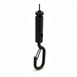 1.5-2.0mm steel wire rope cable gripper hook with safety cap for light suspension
