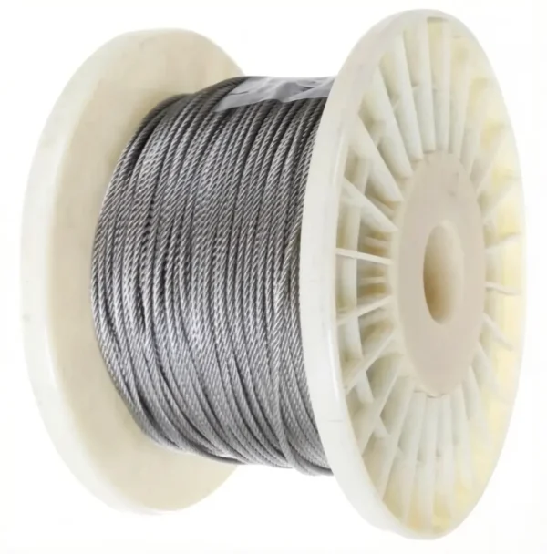 1.5mm (1/16″) 1×19 T316 marine grade stainless steel wire rope for acoustic ceiling suspension systems office retail building renovation