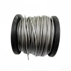1.5mm (1/16″) 1×19 T316 marine grade stainless steel wire rope for pendant light linear light LED panel ceiling suspension rigging