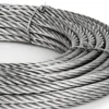 High strength 7x19 G316 1.5mm aircraft cable, nickel chrome white black finish for indoor outdoor sign mounting 1.5mm 1/16" 7x19 G316 stainless steel wire rope, multi finish for billboard and sign hanging rigging