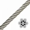 1.5mm (1/16″) Electro Galvanized 7X7 Steel Wire Rope coil packing, high‑tensile bright aircraft cable for indoor retail sign poster display hanging rigging