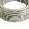 Soft PVC jacketed aircraft cable, neat finish for indoor commercial sign and banner hanging work 7×7 1.5mm (1/16″) PVC coated steel wire rope for indoor sign, billboard and banner light‑load suspension