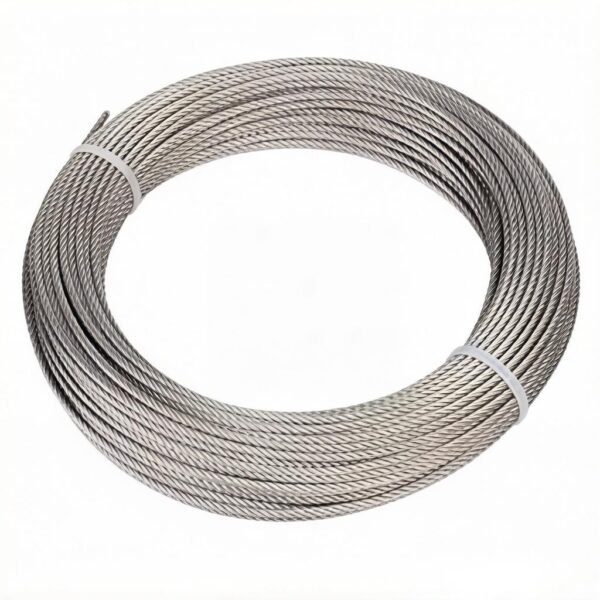 2.0mm 1/12" 1×19 316 marine stainless steel wire rope for outdoor signage and billboard hanging rigging