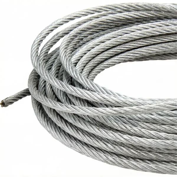 1.0mm (0.039″) 7×19 Galvanized Steel Cable, flexible wire rope for pendant light and LED fixture suspension kits