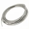 Smooth PVC jacket steel cable, scratch‑proof, stable tension for heavy‑weight large‑size light overhead suspension 7×7 4.0mm (5/32″) PVC coated flexible steel cable for heavy pendant light, large linear light commercial lighting suspension