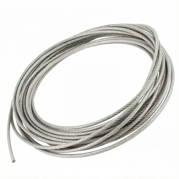 7×7 4.0mm (5/32″) PVC coated flexible steel cable for heavy pendant light, large linear light commercial lighting suspension