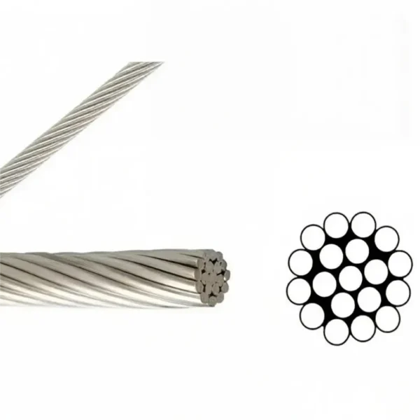 316 Stainless Steel Cable 500FT spool, 3/64 Inch 1mm 1×19 wire rope for acoustic ceiling suspension systems