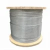 Corrosion‑proof 1×19 galvanized wire rope, solid tension cable for garden trellis using loop gripper fittings Galvanized Steel Wire Rope 1×19 2.0mm (0.079″), weather‑resistant rigid steel strand for orchard trellis, fence tensioning and outdoor plant support