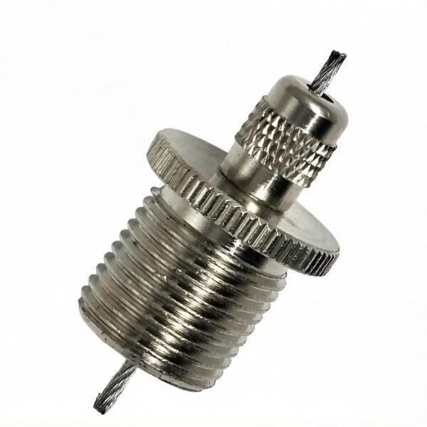Suspension wire gripper M16 bottom exit male with safety nut, 2.5-3.0mm steel wire cable gripper for commercial lighting