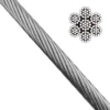 Anti‑corrosion multi‑application 7x19 G316 2.5mm aircraft cable, suspension wire rope for HVAC duct seismic installation projects 2.5mm 3/32" 7x19 G316 stainless steel wire rope multi‑purpose aircraft cable for HVAC seismic suspension hanging systems