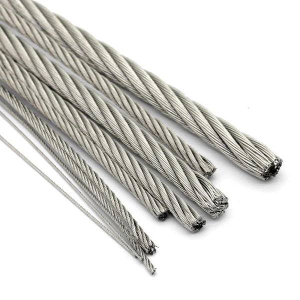 2.5mm 3/32" 7x19 G316 stainless steel wire rope multi‑purpose aircraft cable for acoustic ceiling suspension systems