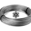 7x7 316 stainless steel wire rope 2.5mm 3/32 inch marine grade aircraft cable for rigging hanging suspension
