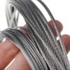 7x7 aircraft cable 2.5mm 3/32 inch 316 stainless steel wire rope industrial control rigging cable