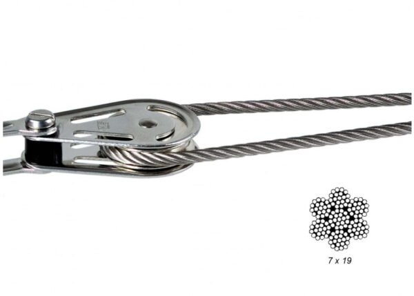 3/32" 7x19 G316 weatherproof stainless steel wire rope for acoustic ceiling suspension systems commercial building
