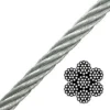 Weather‑resistant anti‑corrosion 7x19 G316 aircraft cable 3/32", suspension wire rope for HVAC duct seismic installation 3/32" 7x19 G316 weatherproof stainless steel wire rope aircraft cable for HVAC seismic suspension hanging systems