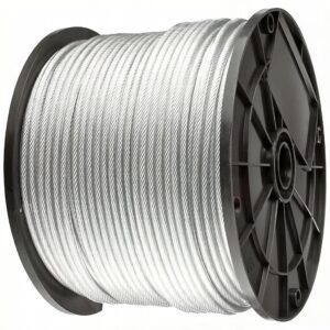 1.0mm (3/64″) 1×19 PVC Coated Stainless Steel Wire Rope for small LED linear light suspension