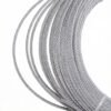 Smooth high‑strength 1×19 316 stainless steel wire rope 2.5mm, spooled aircraft cable for heavy commercial light fixture hanging installation 2.5mm 1×19 316 marine grade stainless steel wire rope for heavy pendant light, linear light and large LED panel ceiling suspension rigging