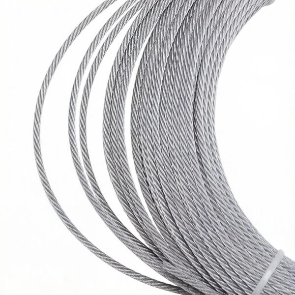 2.5mm 1×19 316 marine grade stainless steel wire rope for heavy pendant light, linear light and large LED panel ceiling suspension rigging