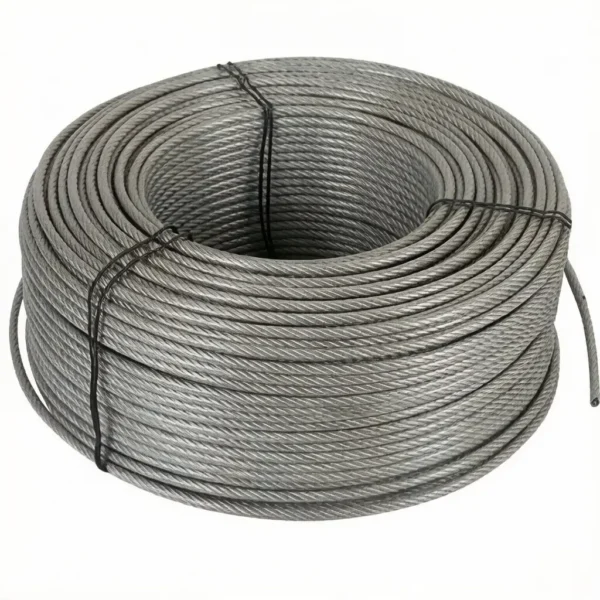 4.0mm (5/32″) 1×19 AISI 316 ProRig Stainless Steel Wire, seawater‑proof aircraft cable for coastal marine rigging and exterior overhead suspension