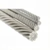 Smooth rigid 316 marine grade cable 2.0mm, 1×19 wire rope for decorative and commercial light fixture hanging 2.0mm 1/12" 1×19 316 marine stainless steel wire rope for pendant light, linear light and LED ceiling suspension