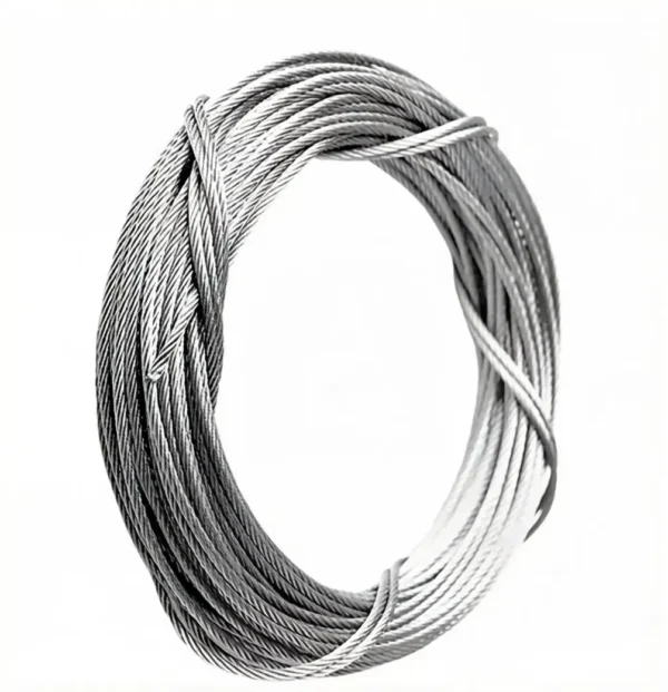 1.5mm (1/16″) 1×19 T316 marine grade stainless steel wire rope for light‑duty HVAC seismic suspension hanging systems