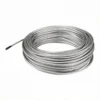 Smooth scratch‑proof PVC jacket steel cable, stable tension for large‑size heavy light fixture overhead suspension Heavy‑Duty 7×7 5.0mm (3/16″) PVC coated steel wire rope for oversized pendant light and heavy commercial lighting suspension