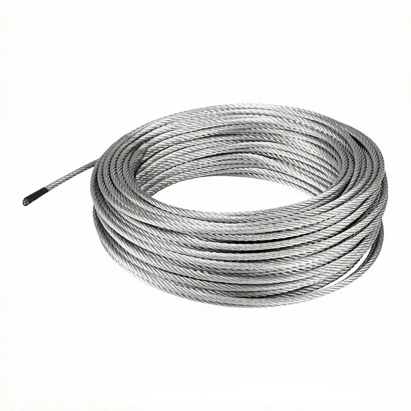 Heavy‑Duty 7×7 5.0mm (3/16″) PVC coated steel wire rope for oversized pendant light and heavy commercial lighting suspension