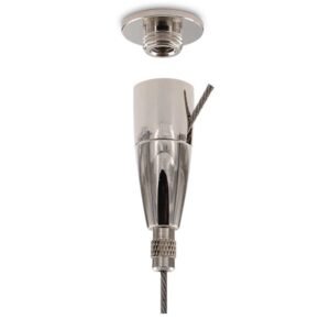 Modern Metal Ceiling Mount Bracket for High Ceiling Chandeliers - Rust-Resistant & Durable