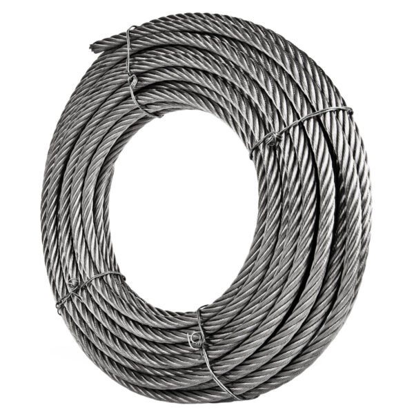 3.0mm 1/8" 7x19 stainless steel wire rope aircraft cable for HVAC duct seismic suspension hanging systems