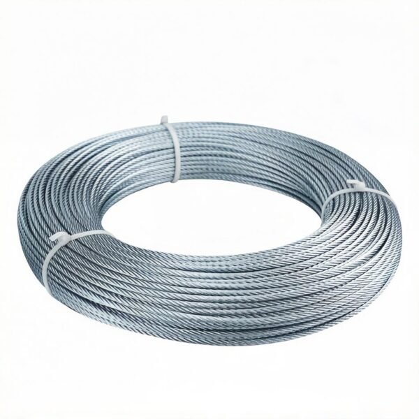 3.0mm (3/32″) Galvanized Steel Wire Rope 7×7 7×19 1×19, overhead suspension wire for HVAC duct seismic ceiling rigging system