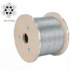 Heavy‑duty galvanized wire rope, stable load‑bearing support for acoustic baffles and HVAC duct using loop gripper assemblies 3.0mm (3/32″) Galvanized Steel Wire Rope, corrosion‑resistant aircraft cable for acoustic ceiling panels and HVAC seismic suspension systems
