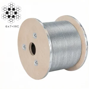 3.0mm (3/32″) Galvanized Steel Wire Rope, corrosion‑resistant aircraft cable for acoustic ceiling panels and HVAC seismic suspension systems
