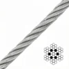 4.0mm (5/32″) 7×7 Galvanized Steel Wire Rope, smooth high‑load aircraft cable for theater stage and gallery large‑scale installation hanging with loop gripper