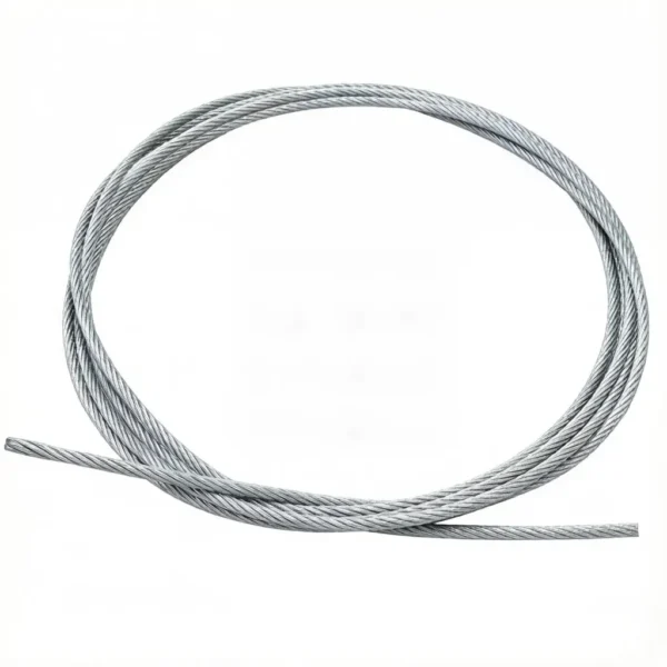 7×19 4.0mm 5/32″ Galvanized Steel Wire Rope, heavy‑duty flexible steel cable for HVAC duct ceiling seismic suspension rigging system