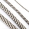 5/32" 4.0mm 7x19 marine grade stainless steel cable aircraft wire rope for boat yacht marine rigging applications