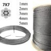 5/32" 7×7 stainless steel wire rope 4mm, aircraft cable for acoustic ceiling suspension systems