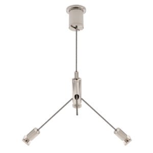 Swivel Spring Key Chain + Y-Hook Ceiling Light Hanging Cable Kit