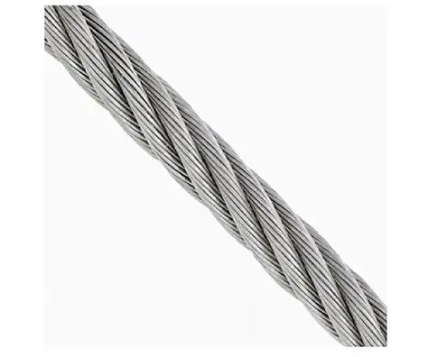 5.0mm 3/16" 7x19 stainless steel wire rope aircraft cable for extra‑heavy outdoor billboard and signage hanging rigging