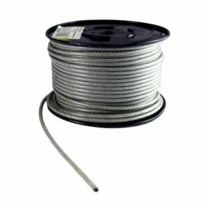 3/16 inch 7×7 stainless steel wire rope 5mm multi‑purpose for light, acoustic ceiling and billboard suspension